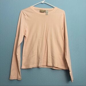 Vintage Liz Claiborne Lizwear - Blush Pink - Long Sleeve Layer - Large